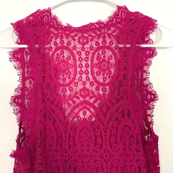 Free People Dress Pink Heart In Two Lace Mini - Picture 8 of 8